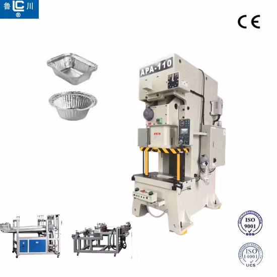 Línea de fabricación de punzonado de contenedores de alimentos, molde CNC desechable, fabricación de platos de papel de aluminio